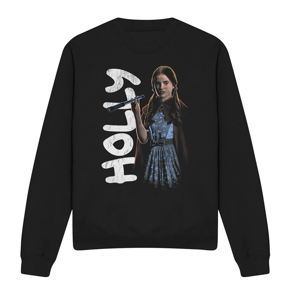 Black - Front - Stranger Things Unisex Adult Holly Neo Homage Sweatshirt