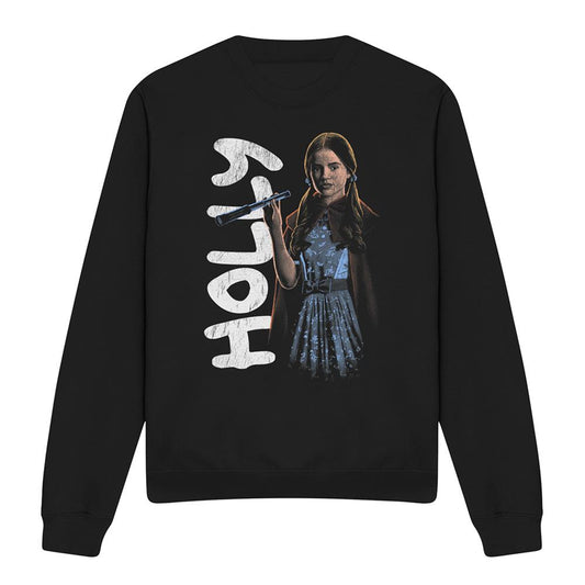 Black - Front - Stranger Things Unisex Adult Holly Neo Homage Sweatshirt