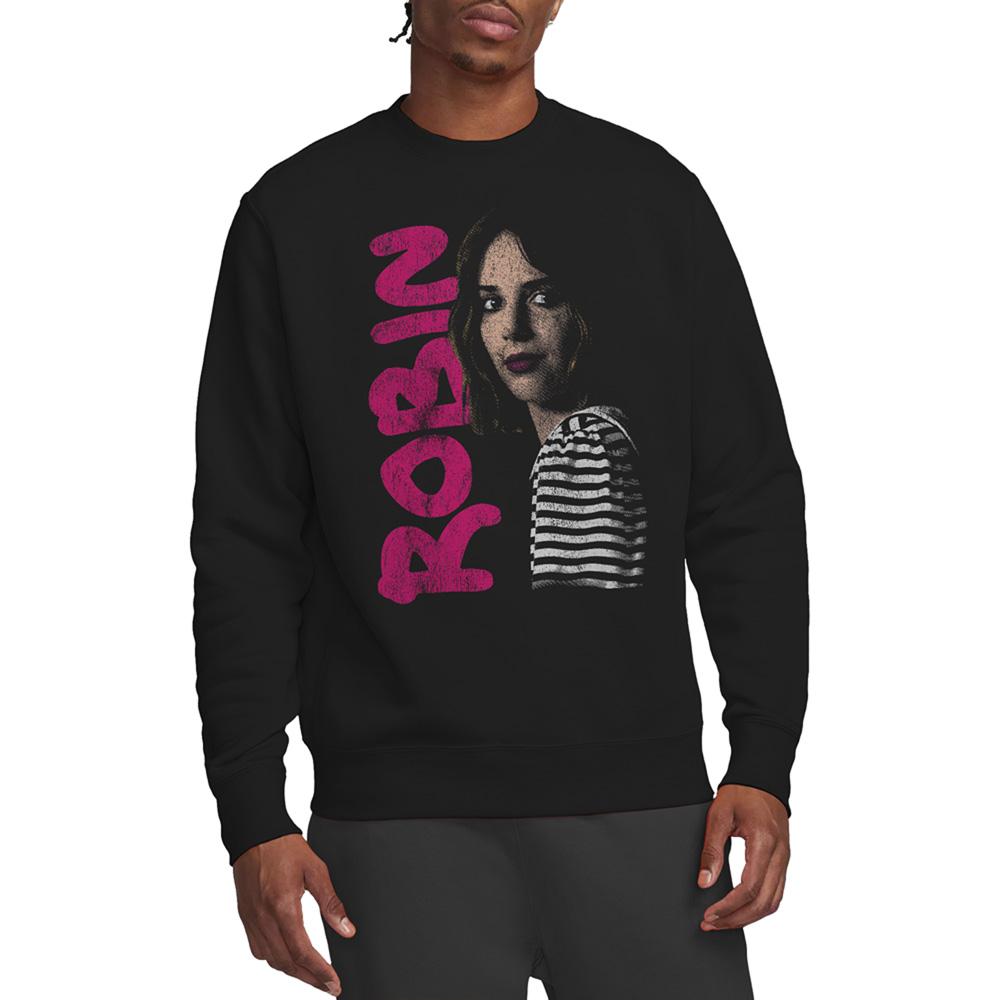 Black - Back - Stranger Things Unisex Adult Robin Neo Homage Sweatshirt