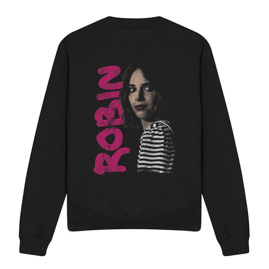 Black - Front - Stranger Things Unisex Adult Robin Neo Homage Sweatshirt
