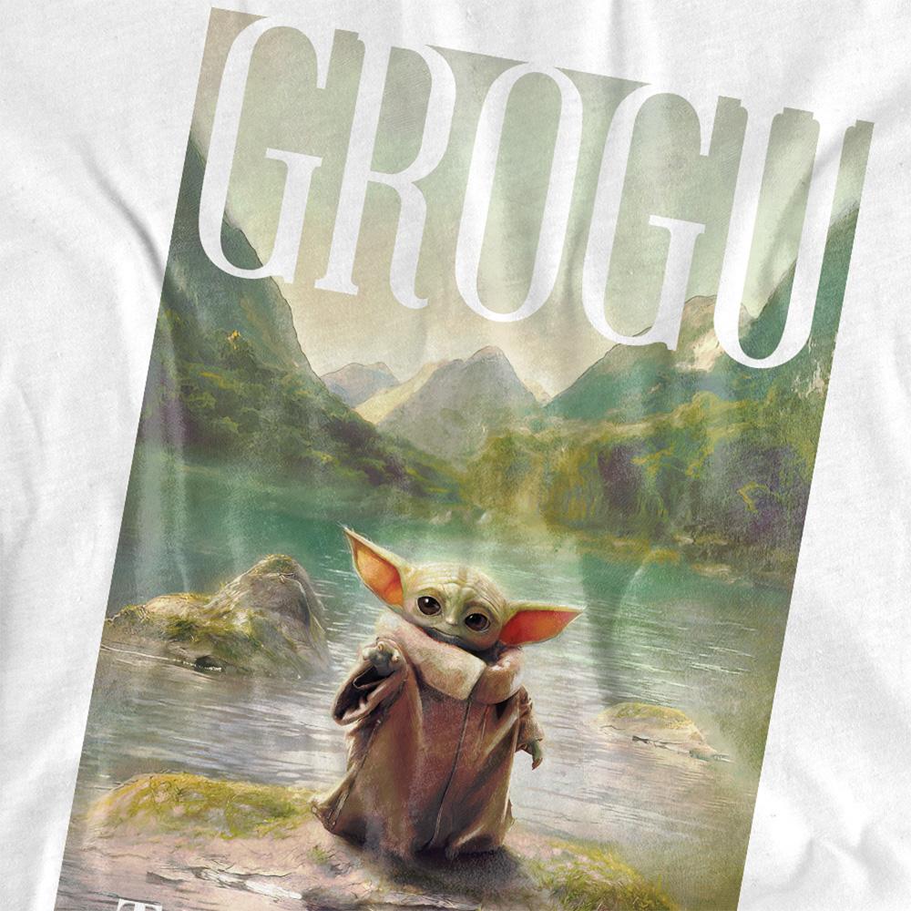 White - Side - Star Wars: The Book Of Boba Fett Unisex Adult The Child Grogu Poster T-Shirt