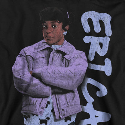 Black - Side - Stranger Things Unisex Adult Erica Neo Homage Sweatshirt
