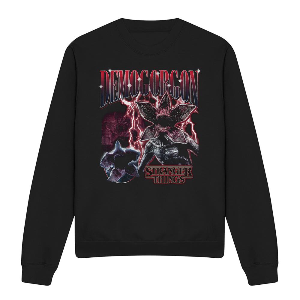 Black - Front - Stranger Things Unisex Adult Demogorgon Homage Sweatshirt