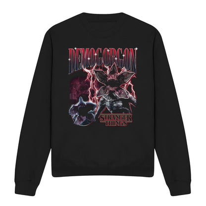 Black - Front - Stranger Things Unisex Adult Demogorgon Homage Sweatshirt