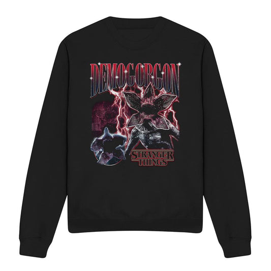 Black - Front - Stranger Things Unisex Adult Demogorgon Homage Sweatshirt