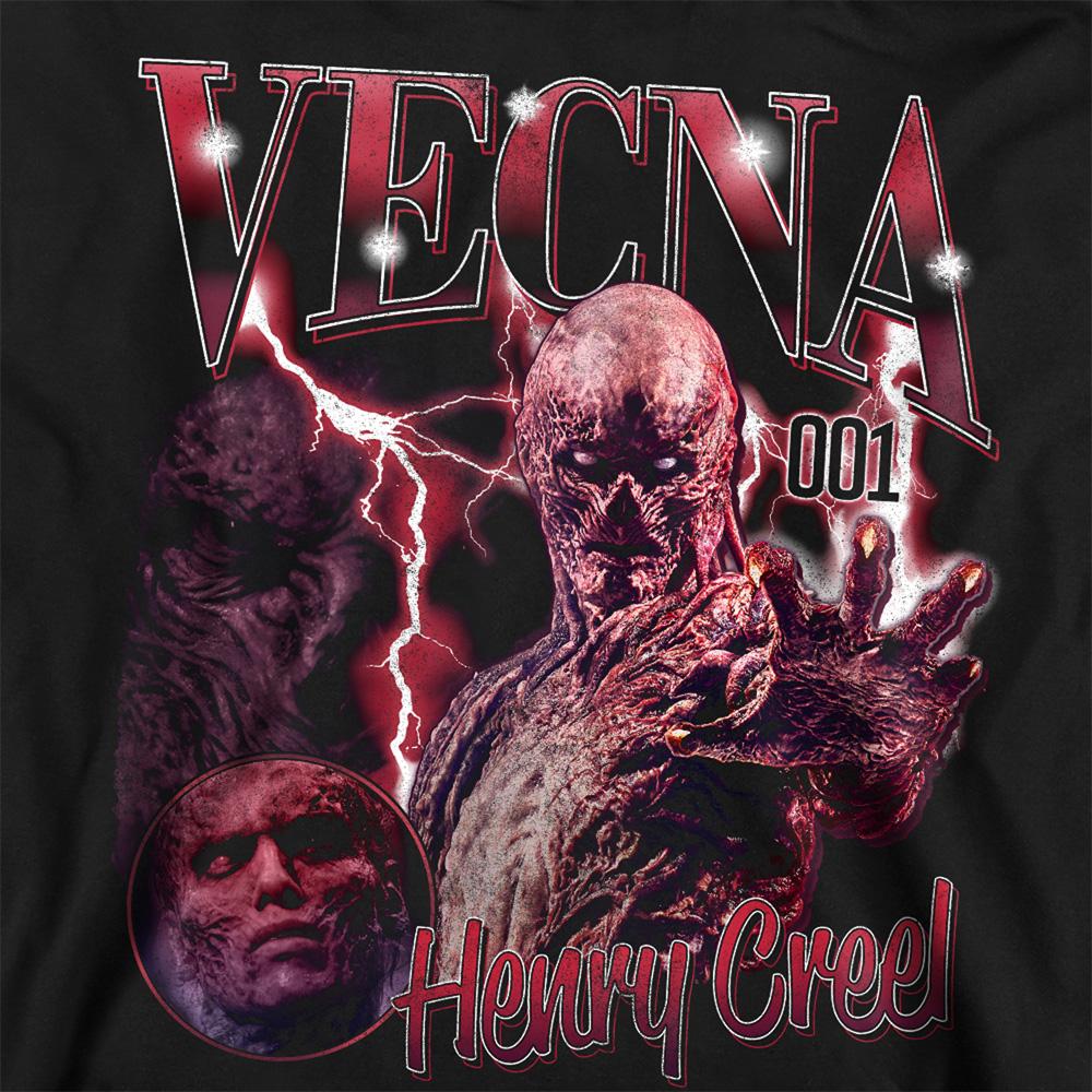 Black - Side - Stranger Things 4 Unisex Adult Creel Homage Vecna Sweatshirt