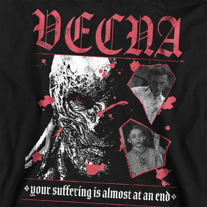 Black - Side - Stranger Things 4 Unisex Adult Suffering Vecna Sweatshirt