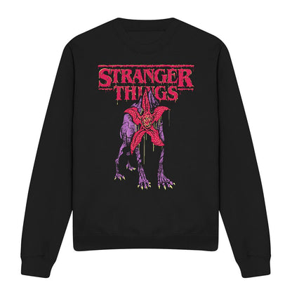 Black - Front - Stranger Things 5 Unisex Adult Demodog Drip Sweatshirt
