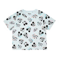Grey-Black - Back - Mickey Mouse & Friends Womens-Ladies Long Pyjama Set