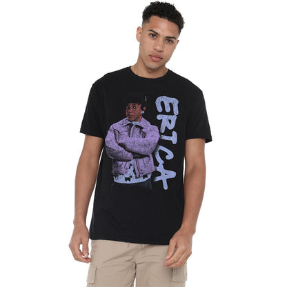 Black - Back - Stranger Things Unisex Adult Erica Neo Homage T-Shirt