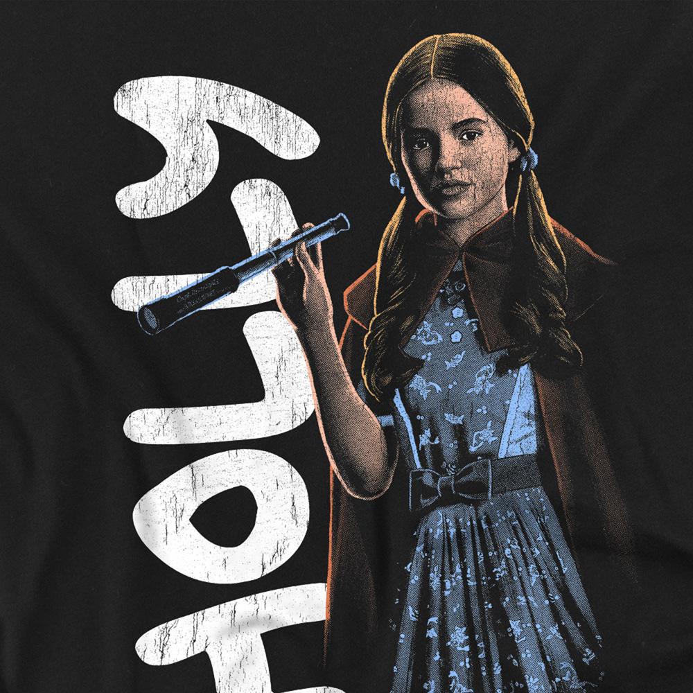 Black - Side - Stranger Things Unisex Adult Holly Neo Homage T-Shirt