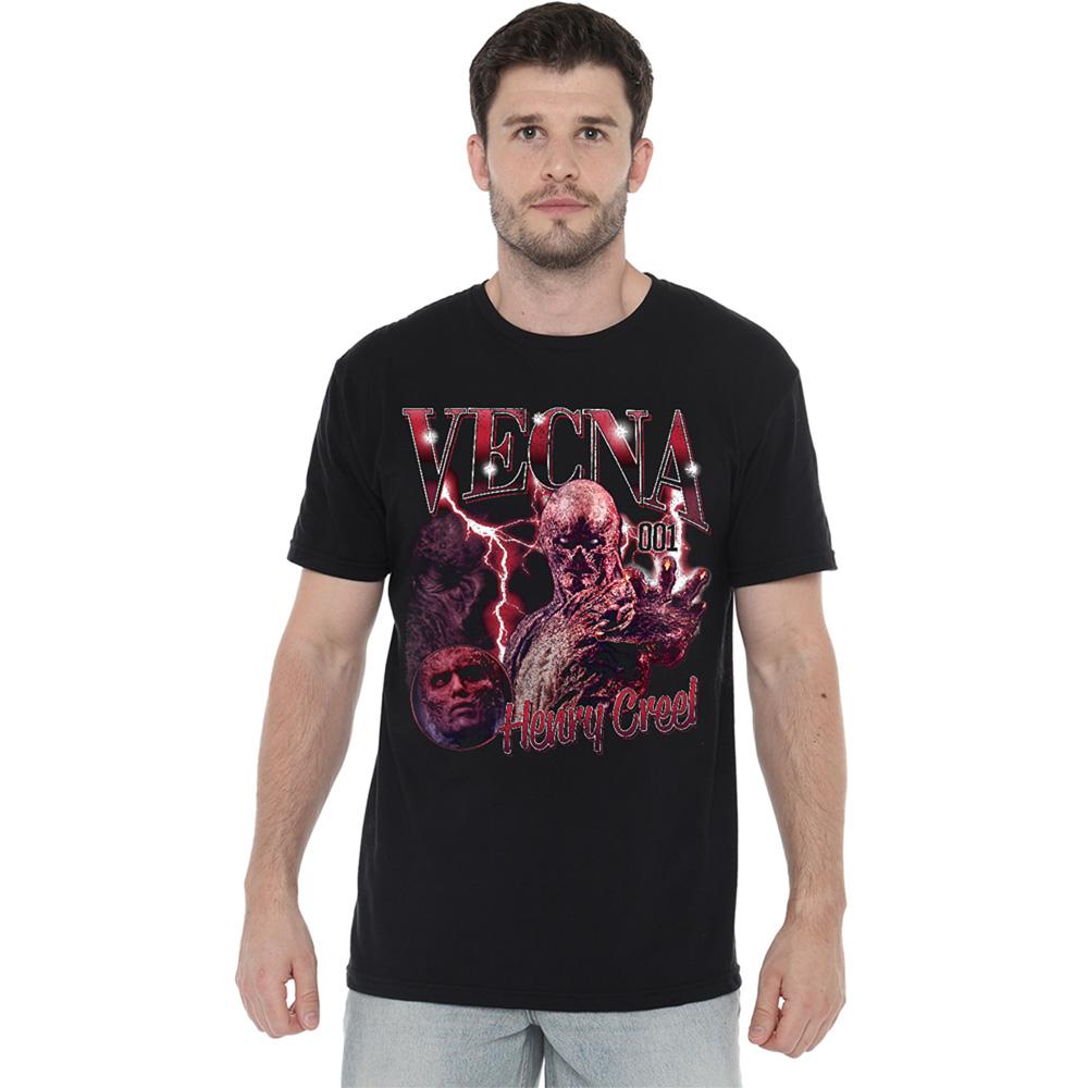 Black - Back - Stranger Things Unisex Adult Henry Creel Vecna Homage T-Shirt