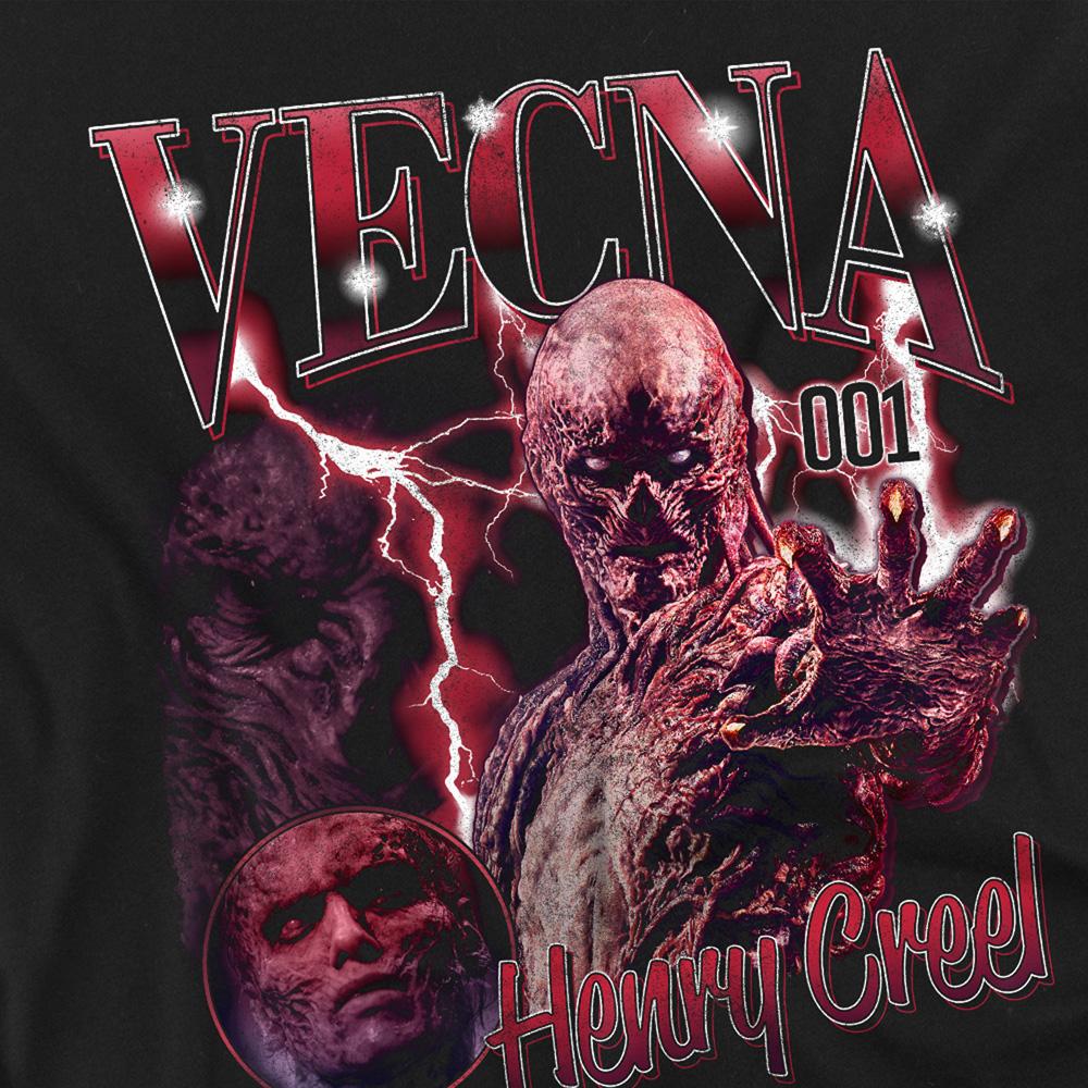 Black - Back - Stranger Things Unisex Adult Henry Creel Vecna Homage Long-Sleeved T-Shirt