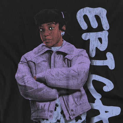 Black - Back - Stranger Things Unisex Adult Erica Neo Homage Long-Sleeved T-Shirt