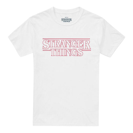 White - Front - Stranger Things Unisex Adult Grid Back Print T-Shirt