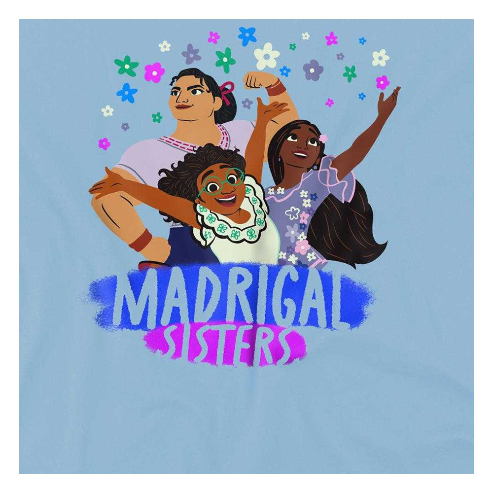 Light Blue - Side - Encanto Childrens-Kids Madrigal Sisters Sweatshirt