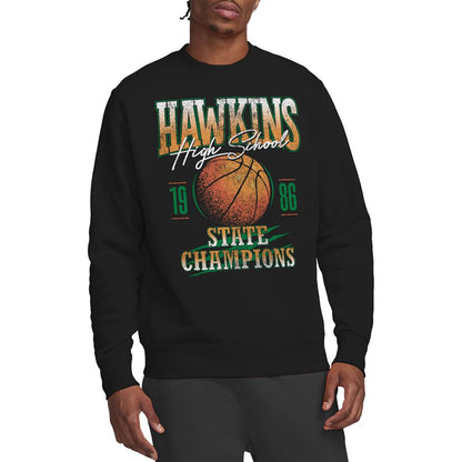 Black - Lifestyle - Stranger Things Unisex Adult Hawkins Champions Sweatshirt