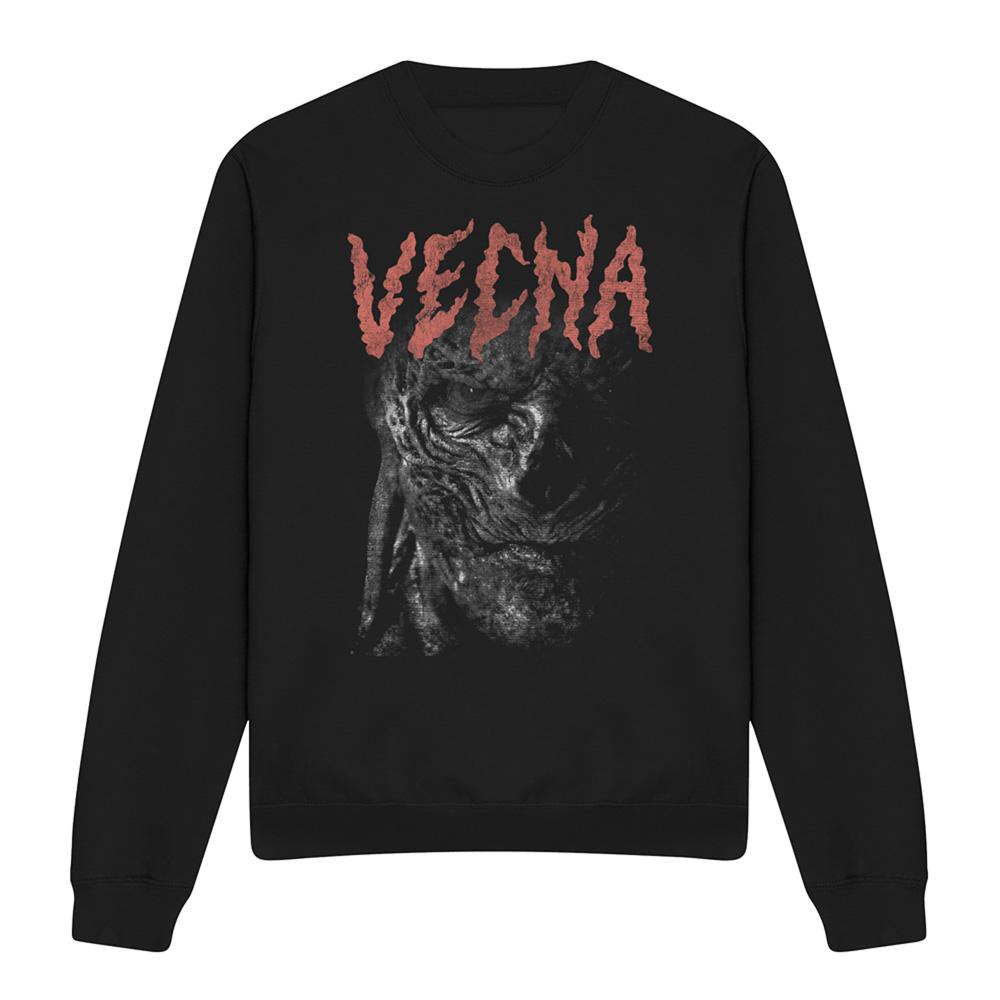 Black - Front - Stranger Things Unisex Adult Vecna Face Sweatshirt