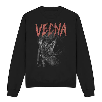 Black - Front - Stranger Things Unisex Adult Vecna Face Sweatshirt