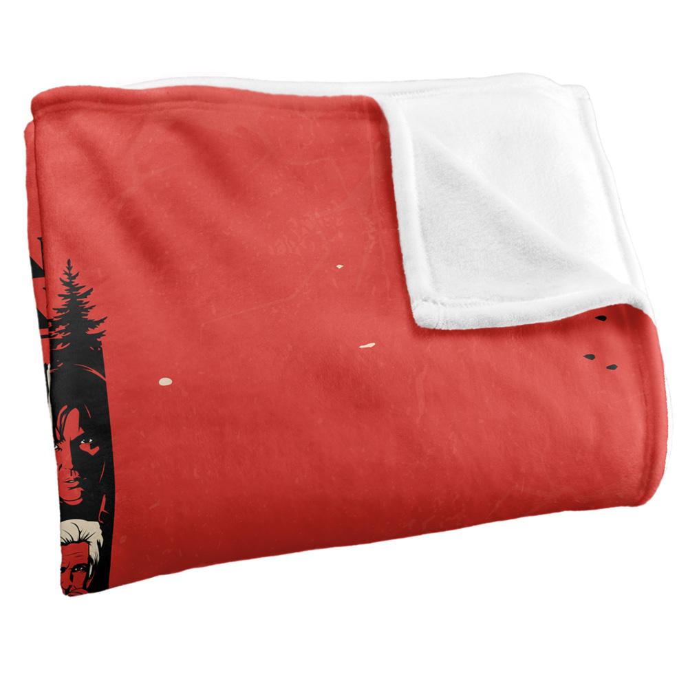 Red-Black - Back - Stranger Things Chapter 1 Silky Poster Supersoft Throw