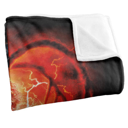 Black-Multicoloured - Back - Stranger Things 2 Silky Poster Supersoft Throw
