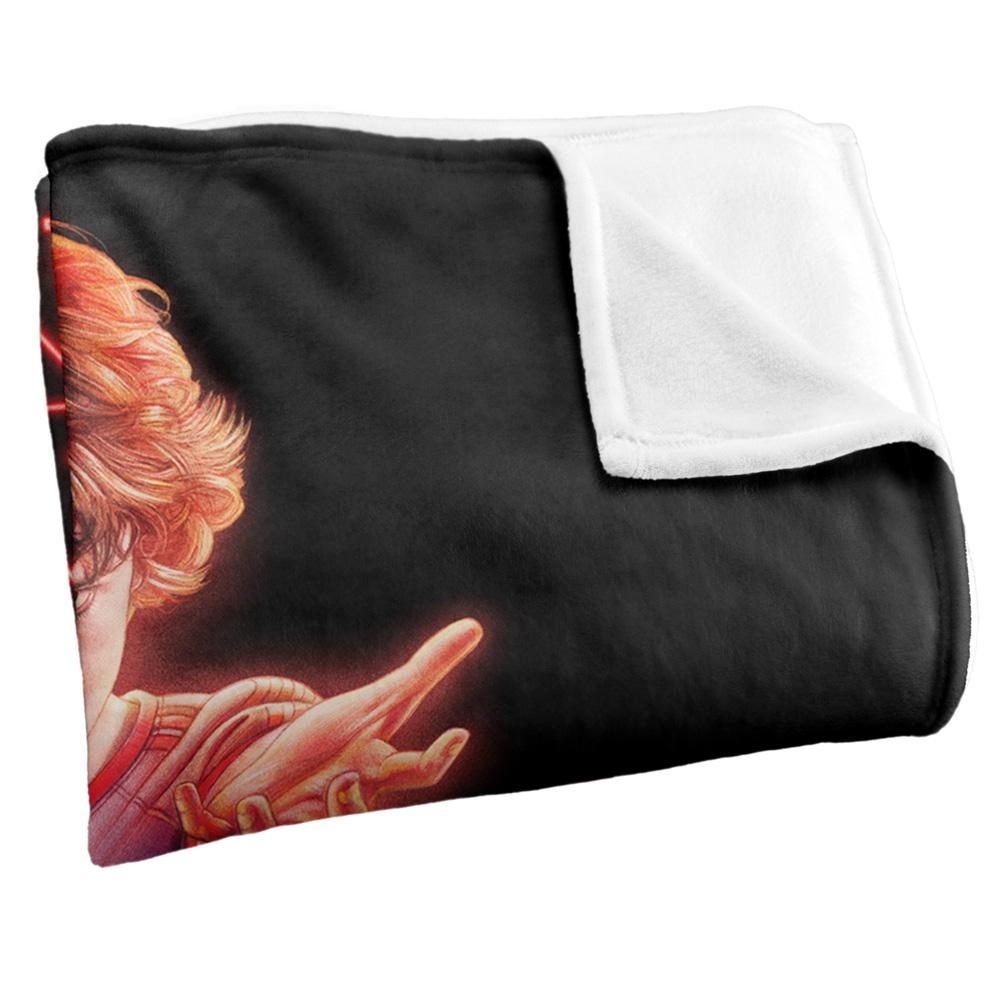 Black-Multicoloured - Back - Stranger Things 2 Silky Heroes Supersoft Throw