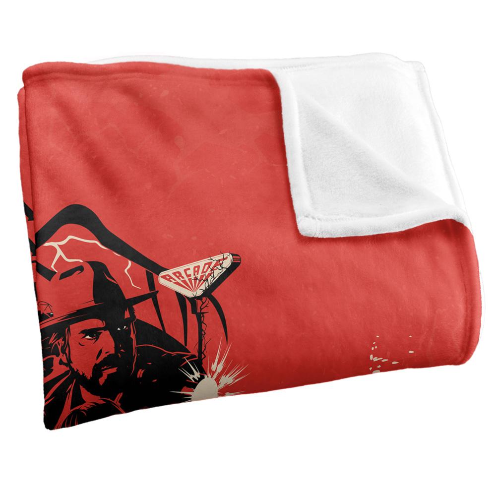 Red-Black - Back - Stranger Things Chapter 2 Silky Poster Supersoft Throw