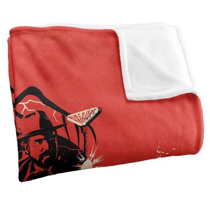 Red-Black - Back - Stranger Things Chapter 2 Silky Poster Supersoft Throw