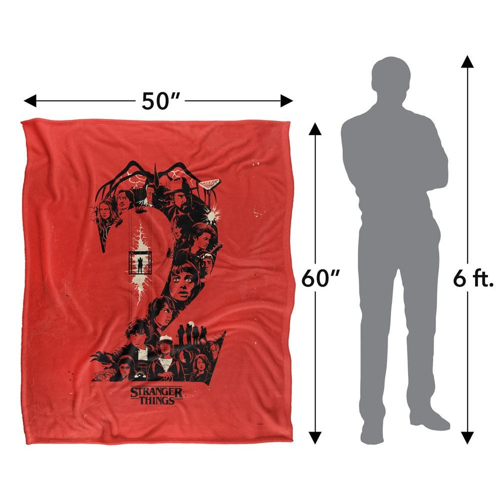 Red-Black - Side - Stranger Things Chapter 2 Silky Poster Supersoft Throw