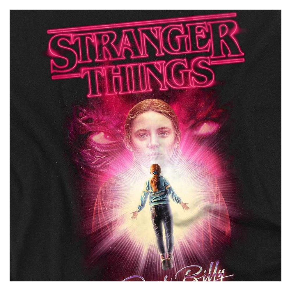 Black - Side - Stranger Things Unisex Adult Dear Billy Long-Sleeved T-Shirt