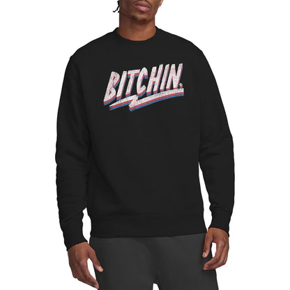 Black - Lifestyle - Stranger Things Unisex Adult Bitchin Sweatshirt