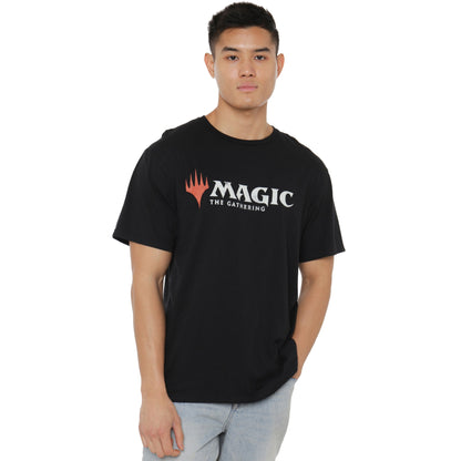 Black - Front - Magic The Gathering Mens Logo T-Shirt