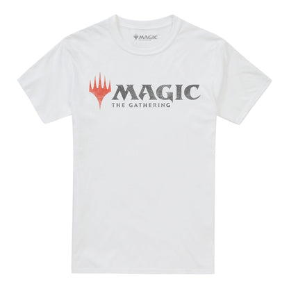 White - Front - Magic The Gathering Mens Logo T-Shirt