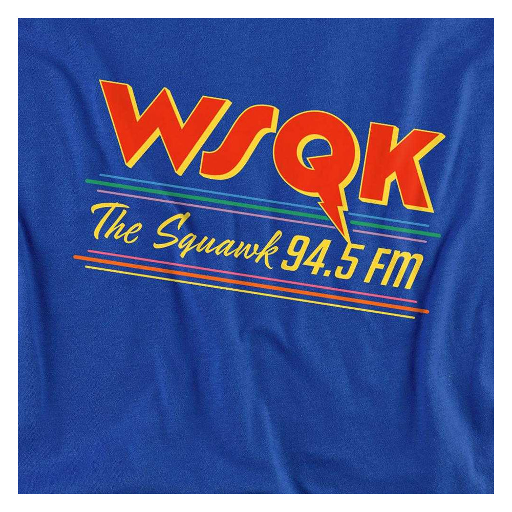 Royal Blue - Side - Stranger Things Unisex Adult Wsqk Squawk Lucas Long-Sleeved T-Shirt