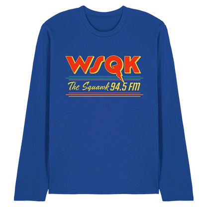 Royal Blue - Front - Stranger Things Unisex Adult Wsqk Squawk Lucas Long-Sleeved T-Shirt