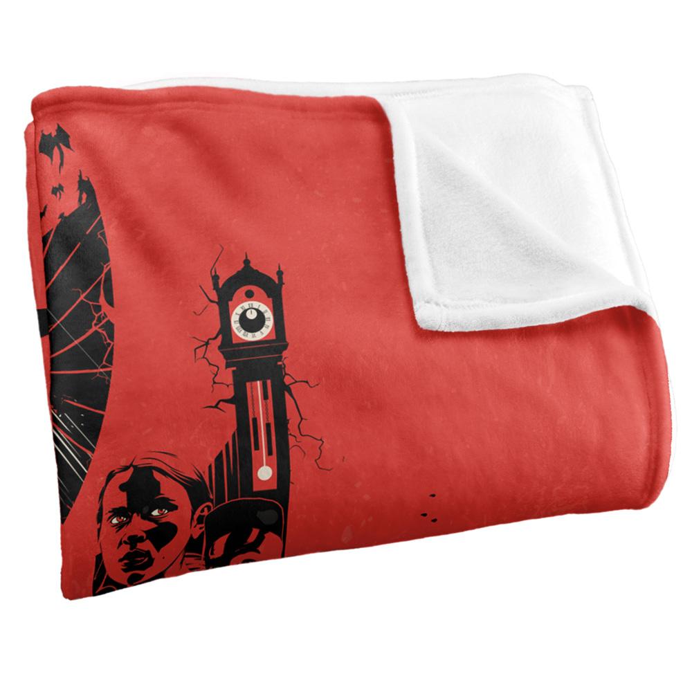Red-Black - Back - Stranger Things Chapter 4 Silky Poster Supersoft Throw