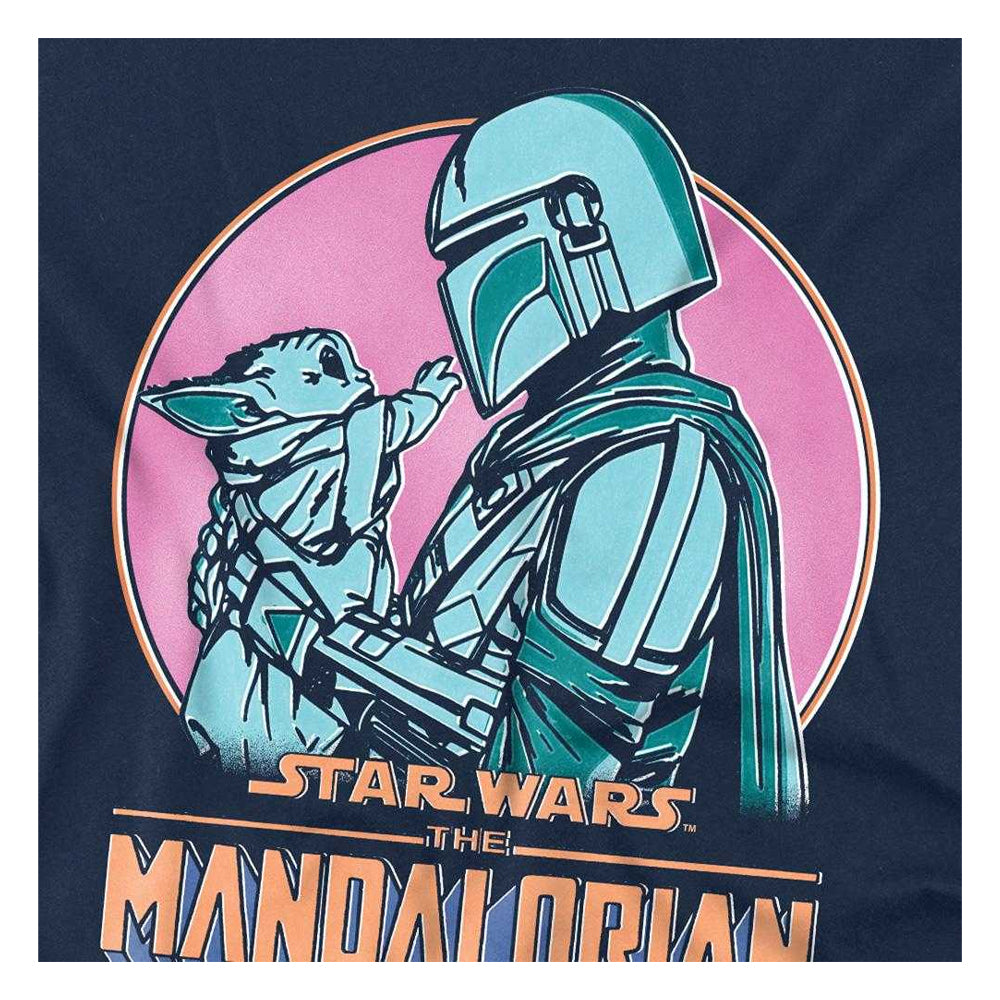 Navy - Side - Star Wars: The Mandalorian Unisex Adult Flea Market Pair T-Shirt