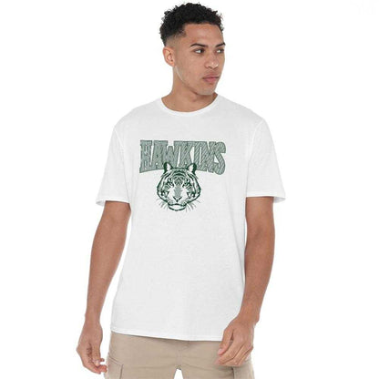 White - Lifestyle - Stranger Things Unisex Adult Hawkins High 1987 Back Print T-Shirt