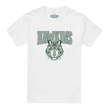 White - Front - Stranger Things Unisex Adult Hawkins High 1987 Back Print T-Shirt