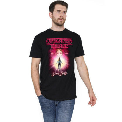 Black - Side - Stranger Things Unisex Adult Dear Billy T-Shirt