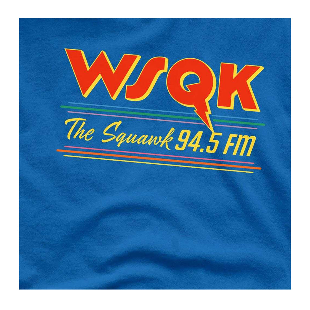 Royal Blue - Side - Stranger Things Unisex Adult Wsqk The Squawk Lucas T-Shirt