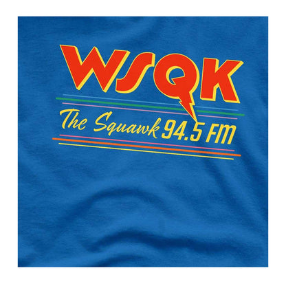 Royal Blue - Side - Stranger Things Unisex Adult Wsqk The Squawk Lucas T-Shirt