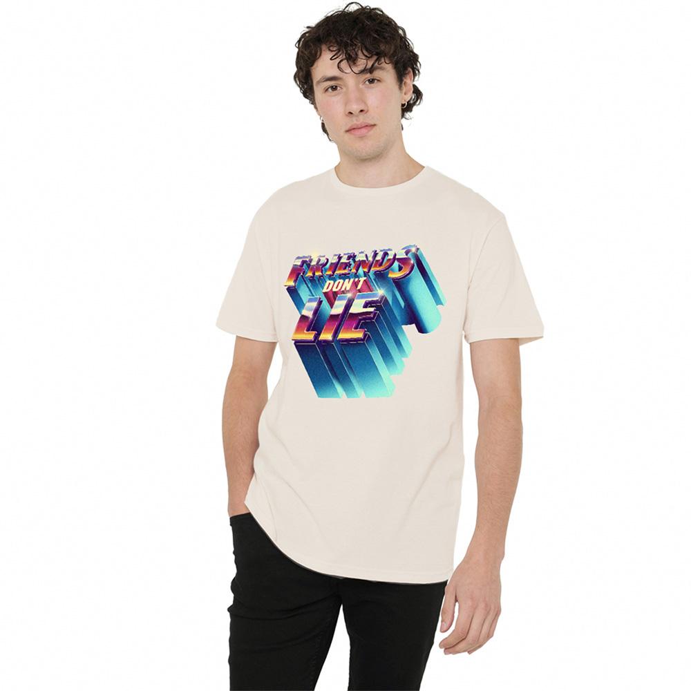 Natural - Lifestyle - Stranger Things Unisex Adult Friends Don´t Lie T-Shirt