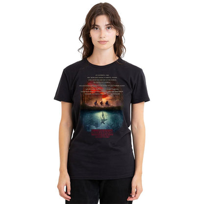 Black - Lifestyle - Stranger Things Womens-Ladies Upside Down Poster T-Shirt