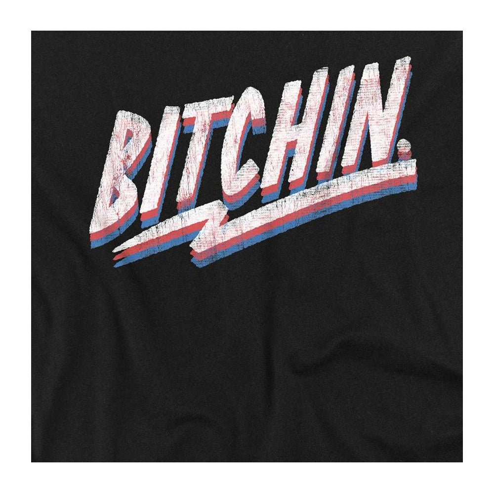 Black - Side - Stranger Things Unisex Adult Bitchin T-Shirt