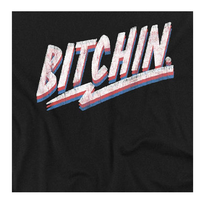 Black - Side - Stranger Things Unisex Adult Bitchin Long-Sleeved T-Shirt