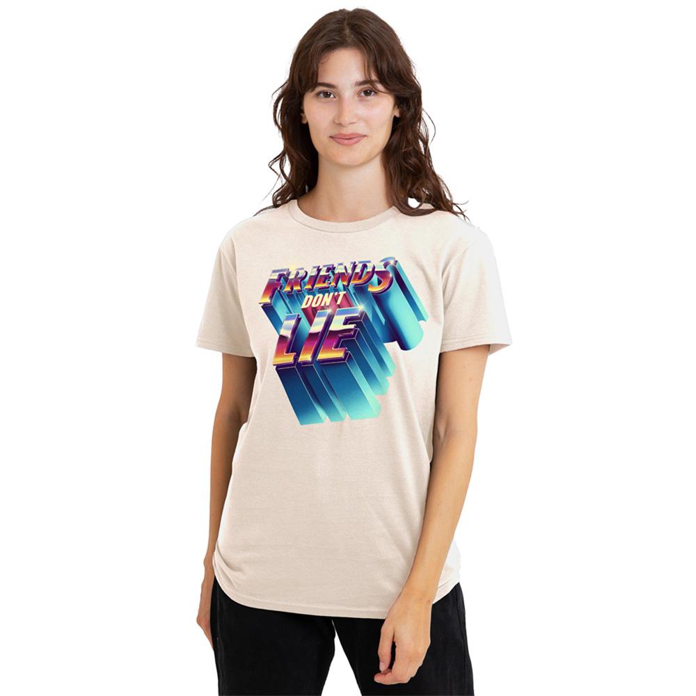 Natural - Lifestyle - Stranger Things Womens-Ladies Friends Don´t Lie T-Shirt
