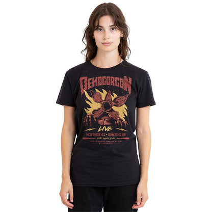 Black - Lifestyle - Stranger Things Womens-Ladies Demogorgon T-Shirt