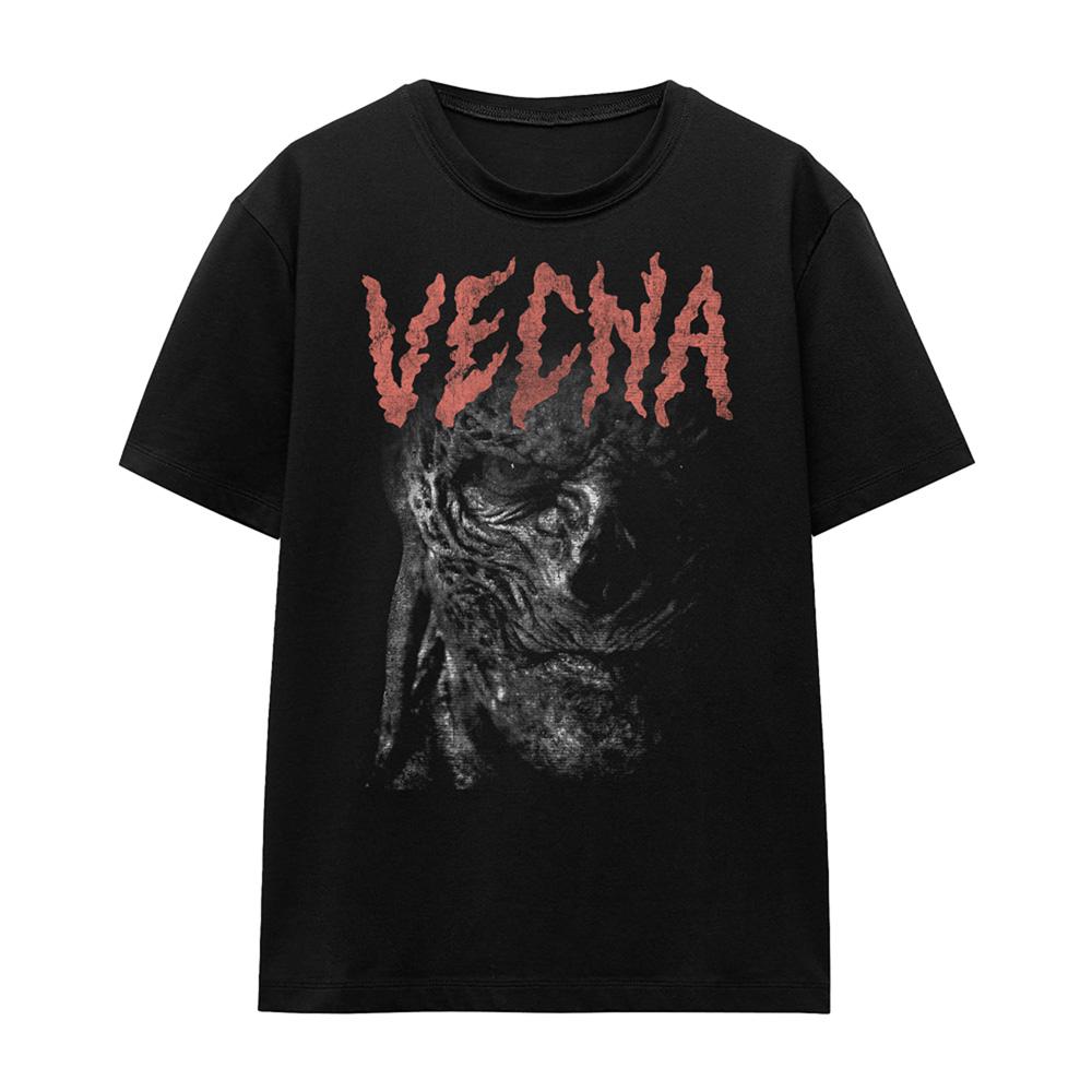 Black - Front - Stranger Things Womens-Ladies Vecna Face T-Shirt