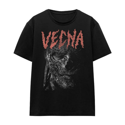Black - Front - Stranger Things Womens-Ladies Vecna Face T-Shirt